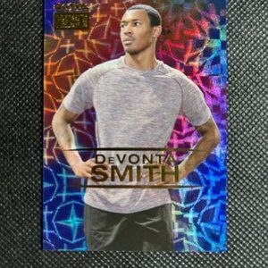 2021 Skybox Metal Universe Champions Star Sapphire /75 Devonta Smith Rookie RC